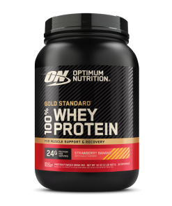GOLD STANDARD 100% WHEY™ (Strawberry Banana - 30 Servings (2 lb))