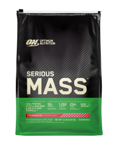 Serious Mass (Strawberry - 16 Servings (12 lb))