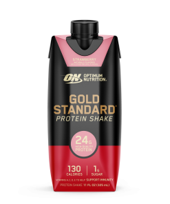 GOLD STANDARD® Ready To Drink Protein Shake (Strawberry - 12 Cartons)