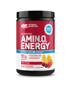AMIN.O. ENERGY HYDRATION + FOCUS (Fruit Punch - 30 Servings (0.6 lb))